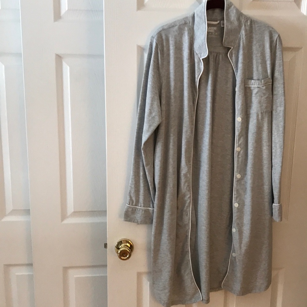 Land’s End size medium women’s nightshirt. Button front. Long sleeve